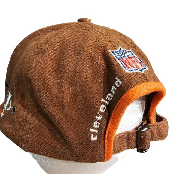 Vintage Cleveland Browns NFL Countdown 99 Brown Hat With Orange Accents - Picture 7 of 12